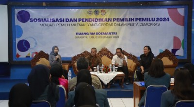 Sasar Milenial, FIA Unitomo Gelar Sosialisasi dan Pendidikan Pemilih Pemilu 2024