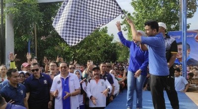 SBY Ajak Ribuan Warga Kediri Mlaku Bareng