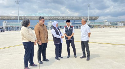 Sambut Bandara Dhoho Kediri, Mas Dhito Ajak Kepala Daerah Selingkar Wilis Bangun Jalan