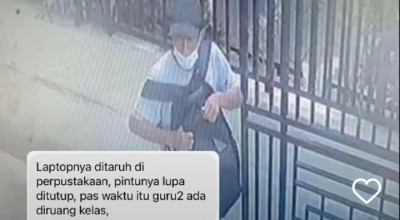 Laptop Milik Guru Agama di Kota Malang Hilang Dicuri, Pelaku Terekam Kamera CCTV