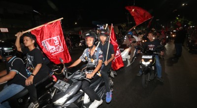 Ketum PSI Kaesang di Surabaya Disambut Bising Knalpot 600 Riders