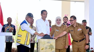Jokowi Resmikan Pasar Induk Among Tani Kota Batu, Bank Jatim Optimal Dukung Sistem Transaksi Lebih Canggih