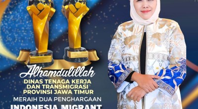 Jatim Raih 2 Penghargaan Indonesian Migrant Worker Award 2023