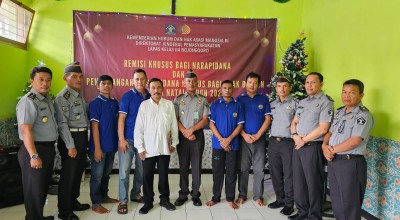 Warga Binaan Lapas Bojonegoro Terima Remisi Natal 2023