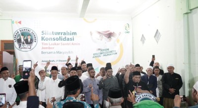 Laskar Santri Dukung Amin, Lirboyo: Sudah Saatnya Umat Islam Bersatu