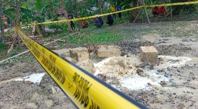 Fenomena Semburan Air Lumpur Kembali Gegerkan Warga Sidomulyo Bojonegoro, Tercium Bau Belerang