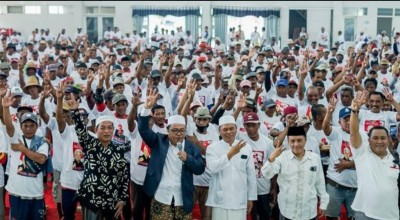 Ratusan Tukang Becak di Sumenep Deklarasikan Dukungan ke Ganjar-Mahfud MD