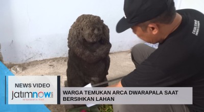 Video: Warga Temukan Arca Dwarapala Saat Bersihkan Lahan