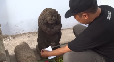 Warga Tulungagung Temukan Arca saat Bersihkan Lahan di Desa Podorejo