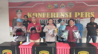 Polres Tuban Amankan 6 Oknum Pesilat Tersangka Pengeroyokan 2 Pemotor