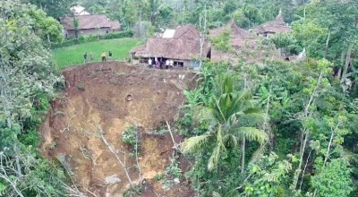 Longsor di Pudak Ponorogo Ancam Rumah Warga, Sawah Porak-poranda