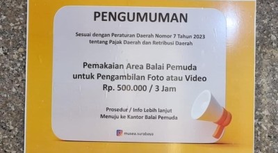Pemkot Minta Maaf Soal Pengumuman Foto Berbayar di Balai Pemuda Surabaya