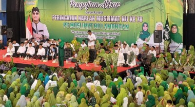 Gubernur Khofifah Hadiri Harlah Muslimat Lamongan, Kampanye Bareng Gus Miftah?