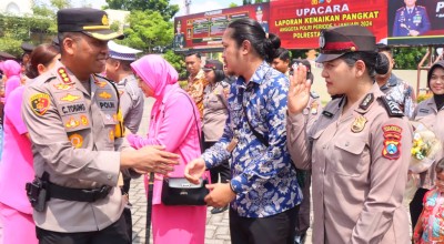 127 Personel Polres Sidoarjo Naik Pangkat di Awal 2024