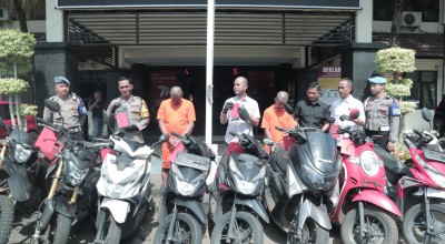 Sindikat Curanmor Kota Malang Diringkus, Barang Bukti Disimpan di Pasuruan