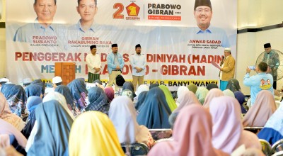 Gus Sadad Jemput 1000 Suara Kemenangan Prabowo-Gibran di Banyuwangi