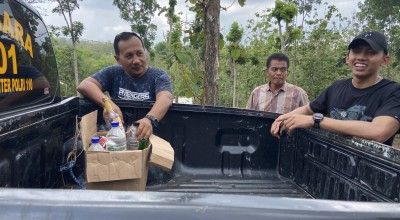 Polisi Temukan Botol Miras di TKP Pembunuhan Malam Tahun Baru Ponorogo