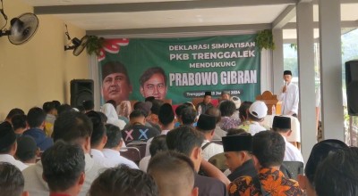 Ratusan Simpatisan PKB Trenggalek Balik Arah Dukung Prabowo-Gibran, Lho!