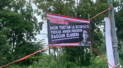 24 Spanduk Berisi Ujaran Kebencian pada Cawapres Gibran di Bangkalan Ditertibkan