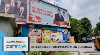 Video: Baliho Caleg Tutupi Keindahan Surabaya