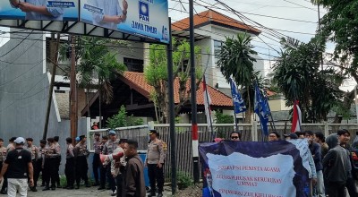 Jelang Pilpres 2024, PAN Jatim Didemo Aliansi Santri soal Penistaan Agama