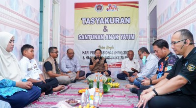 Momen Sederhana Penuh Makna di Peringatan HPN ke-78 PWI Lamongan