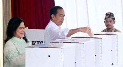 Pesan Jokowi Usai Nyoblos di TPS 10 Gambir Jakarta Pusat