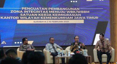 Kemenkumham Jatim Tegaskan Komitmen Zona Integritas di Satker Keimigrasian