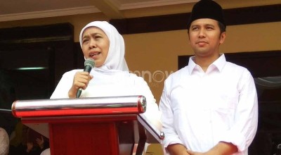 Khofifah Minta Restu Gandeng Emil di Pilgub Jatim 2024