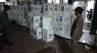Distribusi Logistik Pemilu di Surabaya Capai 100 Persen