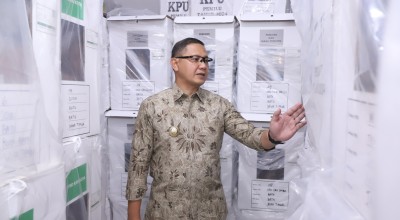 Pj Wali Kota Batu Pastikan Logistik Pemilu Aman Jelang Didistribusikan ke TPS