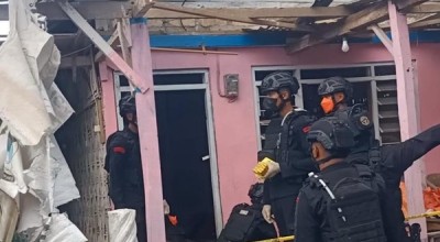 Tim Gegana Polda Jatim Selidiki Bom di Rumah Ketua KPPS Pamekasan