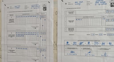 Perolehan Suara Capres-Cawapres di TPS Jemursari Tempat Khofifah Nyoblos