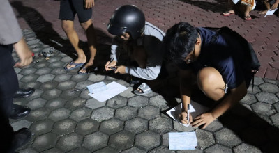 Balap Liar di Dam Wiroborang, Puluhan Remaja Diamankan Polres Probolinggo Kota