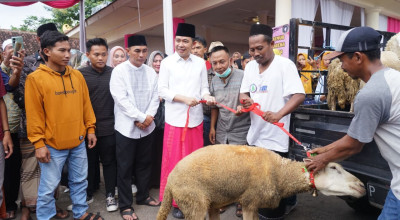 Disumbang 10 Kambing untuk Maju Pilbup Jember, Gus Fawait Terharu