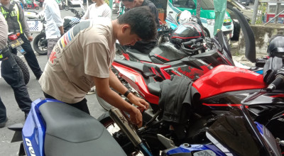10 Motor Berknalpot Brong di Malang Terjaring Operasi Keselamatan Semeru 2024