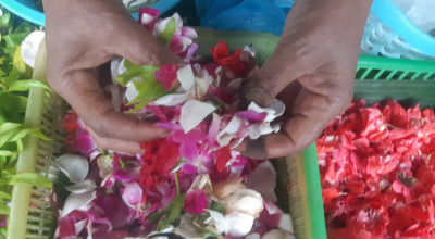Pedagang Bunga Tabur di Kota Malang Raup Cuan Jutaan Rupiah