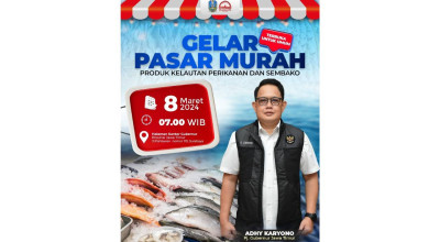 Pemprov Gebyar Pasar Murah Produk Kelautan di Kantor Gubernur Jatim