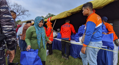KSAL Beri Bantuan Warga Terdampak Gempa Tuban