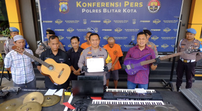Polisi Tangkap 2 Pelaku Pencurian Alat Musik di Gereja Blitar, 1 Buron