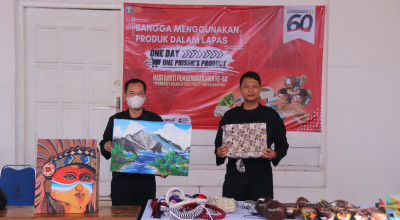 Warga Binaan Lapas Kediri Pamerkan Produk Kerajinan dan Hasil Pertanian