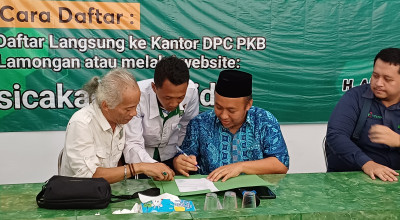 Debby Kurniawan Lengkapi Berkas Maju Bacabup Lamongan dari PKB