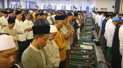 Ibadah Salat Idul Fitri di Masjid Al Akbar Surabaya Diikuti 40.000 Jemaah