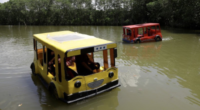 Pedagang di Adventure Land Romokalisari Surabaya Full Senyum, Ini Faktornya