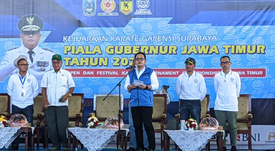 Pj Gubernur Adhy Karyono Buka Festival Karate Tournament Championship se-Jatim