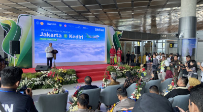Mendarat Pertama di Bandara Dhoho Kediri, Citilink Akan Terbang Setiap Hari