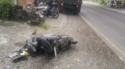 Gagal Nyalip, Pemotor Lamongan Tewas Dihantam Truk