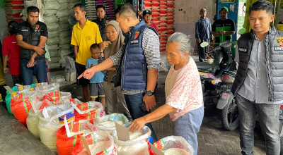 Satgas Pangan Sidoarjo Sidak Pasar Larangan, Pastikan Harga dan Stok Bapok Aman