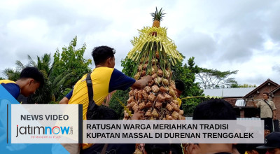 Video: Ratusan warga meriahkan Tradisi Kupatan Massal di Durenan Trenggalek