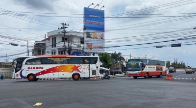 Polisi Tindak 20 Bus Ngeblong di Kota Kediri, Didominasi Harapan Jaya